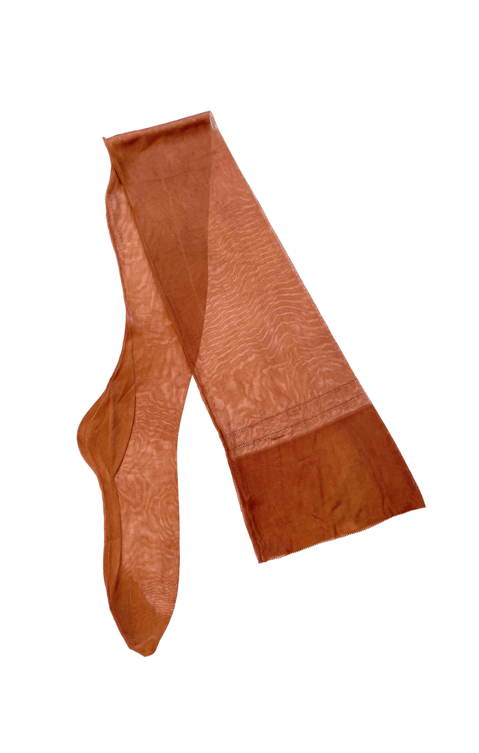 brown pinup stockings for garter belt nude vintage style